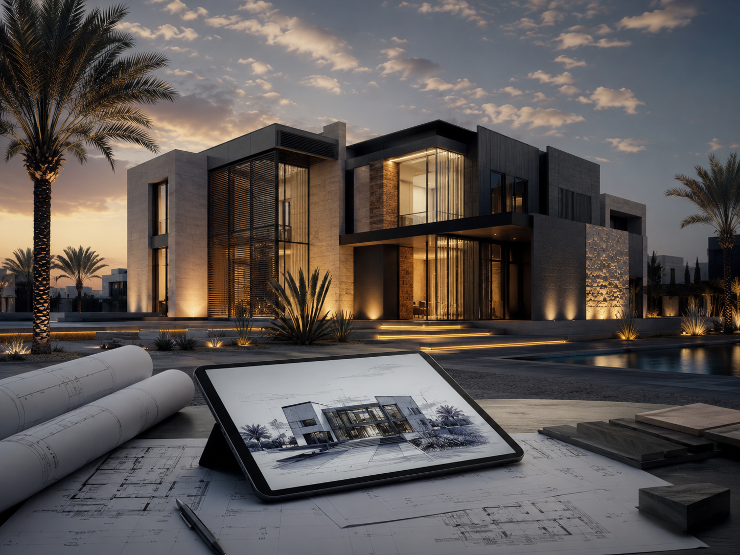 خدمات التصميم المعمارى في السعودية | تصاميم ومخططات احترافية